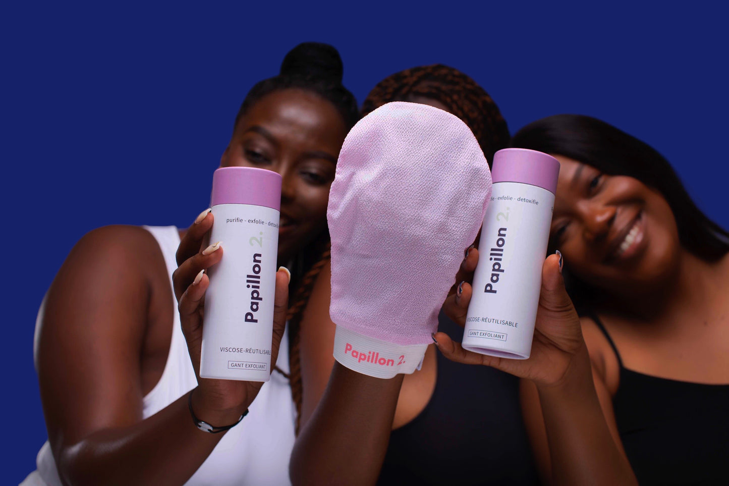 Gant exfoliant en viscose